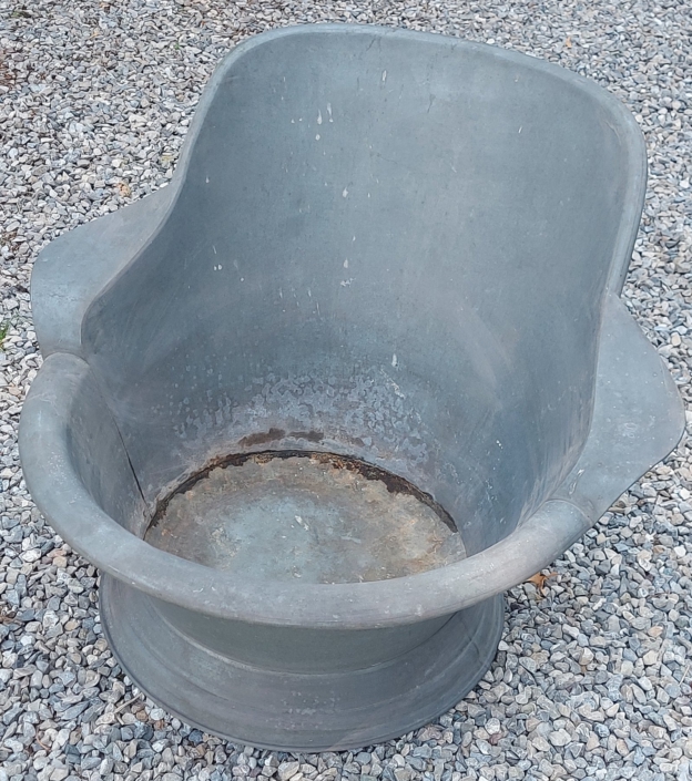 antike Zink Sitzbadewanne mit Armlehnen_catheuer-raritaeten_1