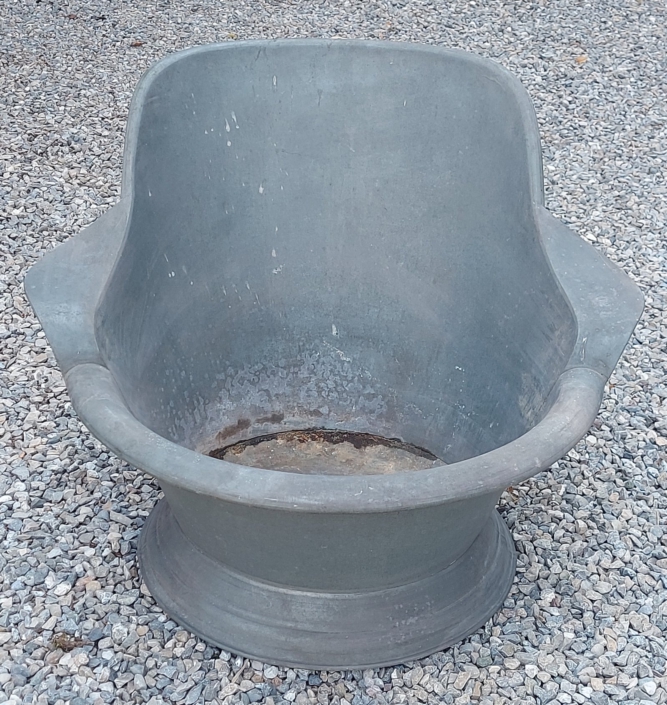 antike Zink Sitzbadewanne mit Armlehnen_catheuer-raritaeten_2